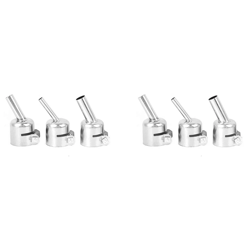 6Pcs 45 Degree Hot Air Nozzles 7/8/10Mm Curved Nozzles Replaceable For 850 Hot Air Soldering Station
6Pcs 45 Degree Hot Air Nozzles 7/8/10Mm Curved Nozzles Replaceable For 850 Hot Air Soldering Station
