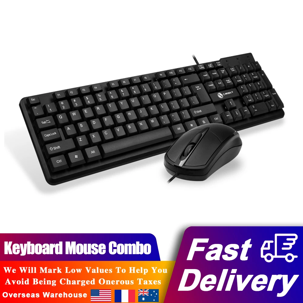 Wired Keyboard And Mouse Combo 104 Keys Mechanical Low Profile Keypad for PC Computer Gamer Office Home Keyboard Mouse Combos
Wired Keyboard And Mouse Combo 104 Keys Mechanical Low Profile Keypad for PC Computer Gamer Office Home Keyboard Mouse Combos