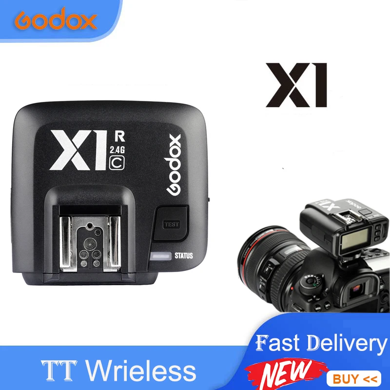 Беспроводной триггер вспышки Godox X1R-C X1R-S TTL 2 4G для Фотоаппарата Canon Nikon Sony Olymous Fuji |