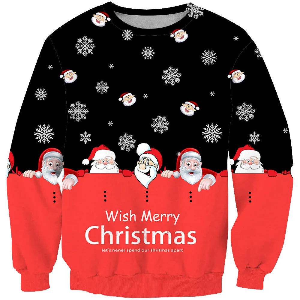 Women Christmas Sweatshirts Winter Couple Clothes Pullover 3D Print Funny Santa Claus Long Sleeve Harajuku Hoodie for Party Gift
Women Christmas Sweatshirts Winter Couple Clothes Pullover 3D Print Funny Santa Claus Long Sleeve Harajuku Hoodie for Party Gift