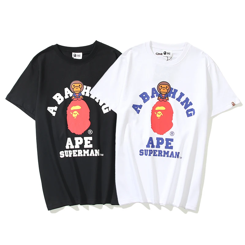 Модная хлопковая футболка BAPE с коротким рукавом в японском стиле, коллекция 2022 года, высококачественная повседневная футболка с коротким р...
Модная хлопковая футболка BAPE с коротким рукавом в японском стиле, коллекция 2022 года, высококачественная повседневная футболка с коротким р...