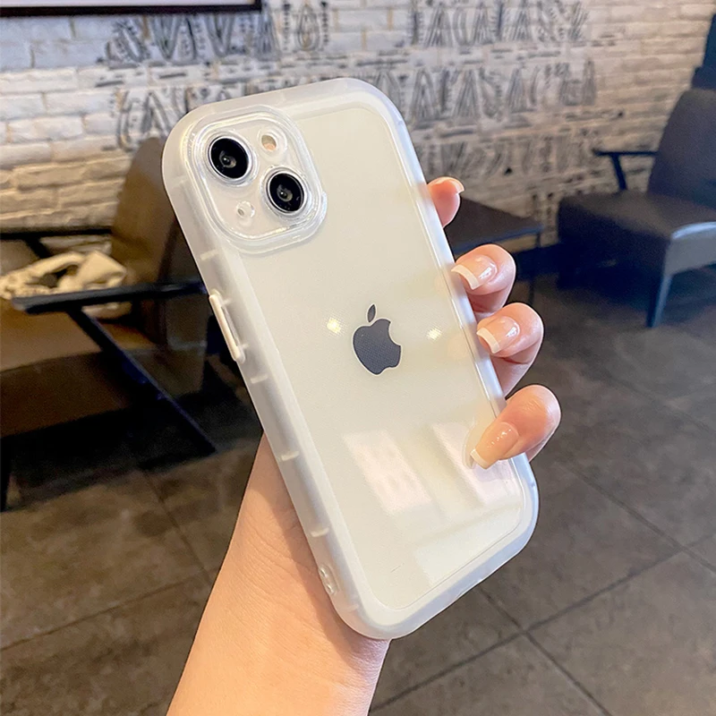 Shockproof Airbag Arc Frame Clear Phone Case For iPhone 11 12 13 Pro Max XR X XS 7 8 Plus SE 3 Luxury Bumper Silicone Soft Cover
Shockproof Airbag Arc Frame Clear Phone Case For iPhone 11 12 13 Pro Max XR X XS 7 8 Plus SE 3 Luxury Bumper Silicone Soft Cover