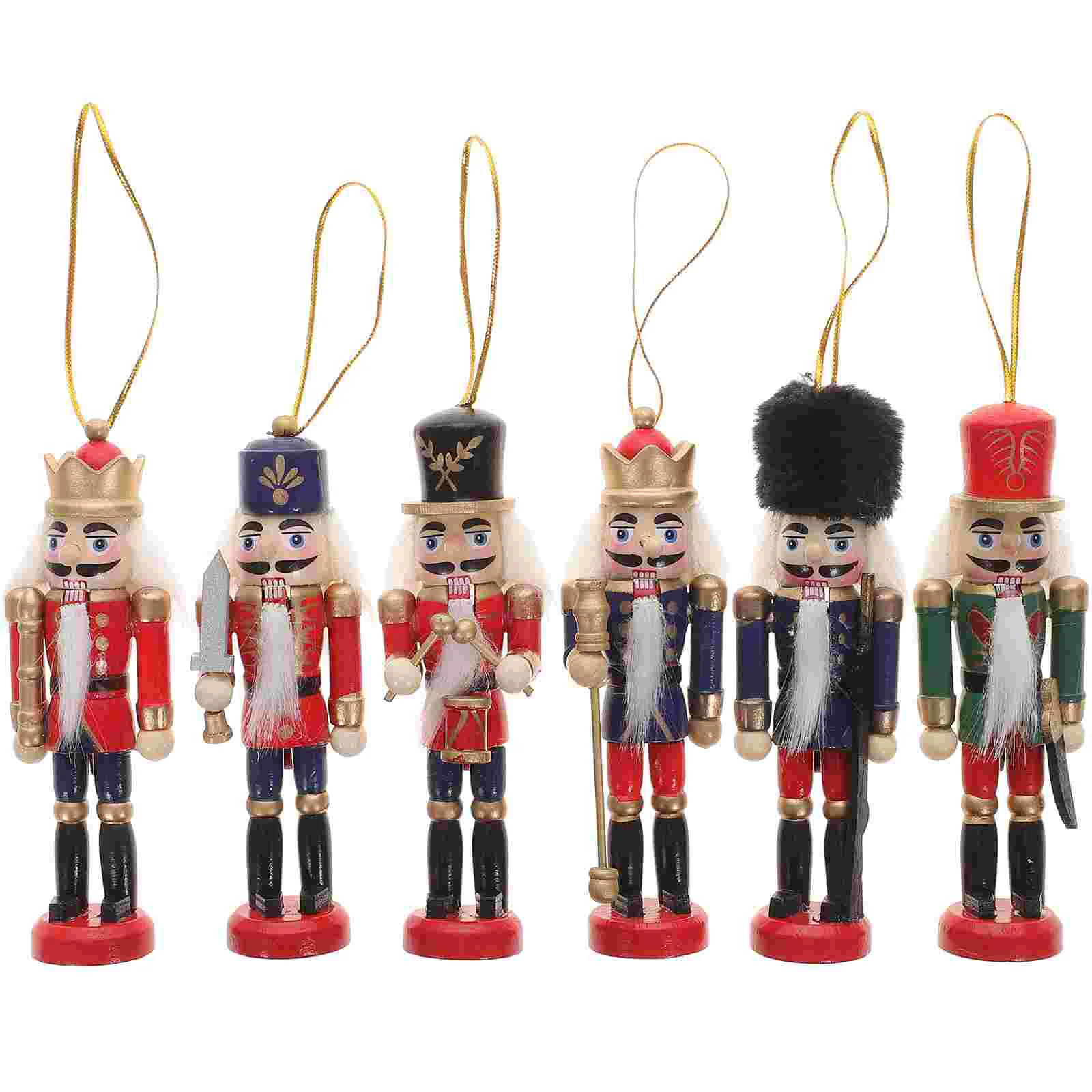 6 Pcs Christmas Decor Nutcracker Soldier Nutcrackers Xmas Decorations Pendant Party Supplies Traditional Nativity scenes
6 Pcs Christmas Decor Nutcracker Soldier Nutcrackers Xmas Decorations Pendant Party Supplies Traditional Nativity scenes