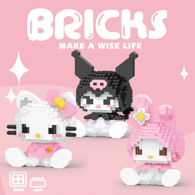 Anime Hello Kitty My Melody Kuromi Friends Building Blocks Bricks Cinnamoroll Pompompurin Figures Girl Kid Toy Gift Set
Anime Hello Kitty My Melody Kuromi Friends Building Blocks Bricks Cinnamoroll Pompompurin Figures Girl Kid Toy Gift Set