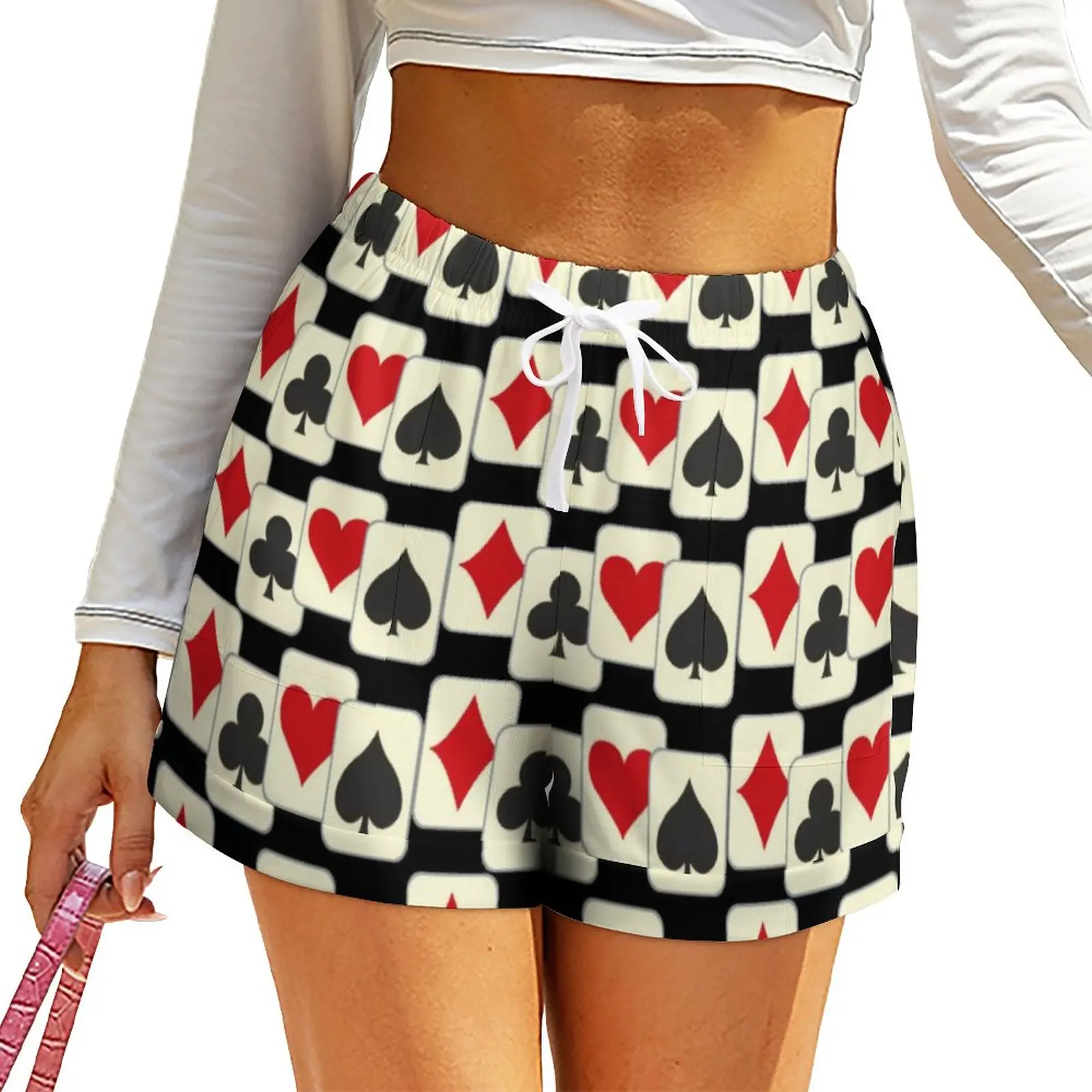 Poker Quartet Shorts Playing Cards Print Oversize Street Fashion Shorts High Waist Elegant Short Pants Pattern Pockets Bottoms
Poker Quartet Shorts Playing Cards Print Oversize Street Fashion Shorts High Waist Elegant Short Pants Pattern Pockets Bottoms