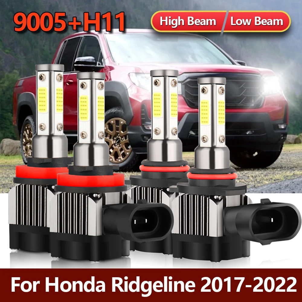 4x LED Headlight Bulbs 9005/HB3 High H11 Low Combo Car Kit Four-sides Lamps For Honda Ridgeline 2017 2018 2019 2020 2021 2022
4x LED Headlight Bulbs 9005/HB3 High H11 Low Combo Car Kit Four-sides Lamps For Honda Ridgeline 2017 2018 2019 2020 2021 2022