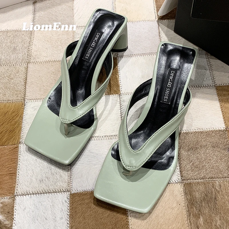 Ladies Square Toe Platform Flip Flops Women Summer High Heels Slippers 2022 New Sandals Women Slides Elegant Green Dress Shoes
Ladies Square Toe Platform Flip Flops Women Summer High Heels Slippers 2022 New Sandals Women Slides Elegant Green Dress Shoes