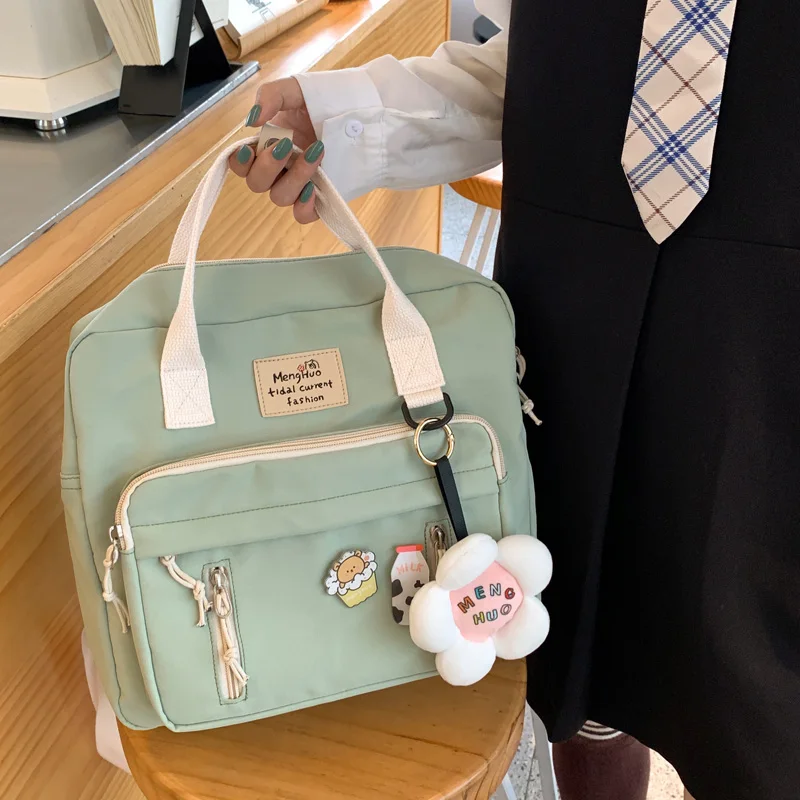 Fashionable Girl multi-function Waterproof Nylon Backpack Korean Style Students Small Schoolbag Japanese Women Casual Travel bag
Fashionable Girl multi-function Waterproof Nylon Backpack Korean Style Students Small Schoolbag Japanese Women Casual Travel bag