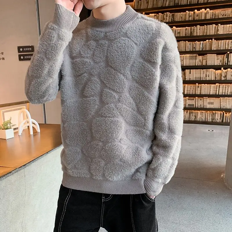 Men's Thick Warm Sweater O-Neck Pullovers Knit Large Size High Quality Sweater Winter New Tops Long Sleeve High-End Jumpers Y18
Men's Thick Warm Sweater O-Neck Pullovers Knit Large Size High Quality Sweater Winter New Tops Long Sleeve High-End Jumpers Y18