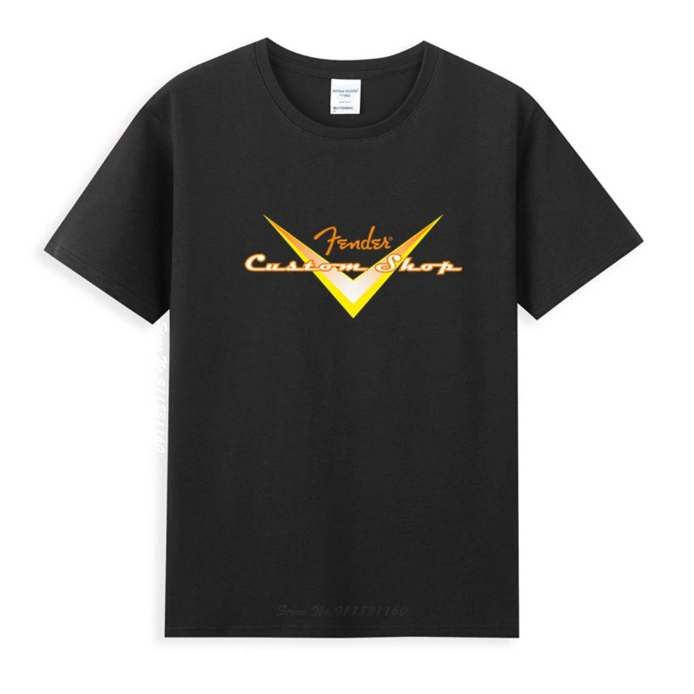 Fender Custom Shop Guitar Logo Classic Black T-Shirt Newest Summer Men's Short Sleeve Popular Tees Shirt Tops
Fender Custom Shop Guitar Logo Classic Black T-Shirt Newest Summer Men's Short Sleeve Popular Tees Shirt Tops