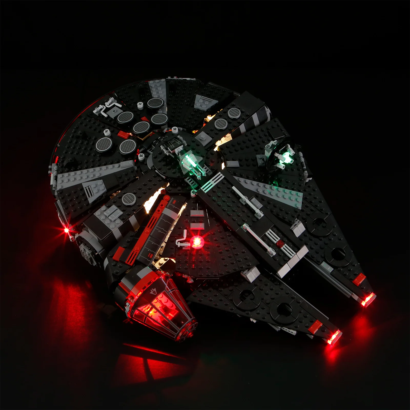 (Только светодиодный светильник) 75389 черный истребитель сокол Star Darkness (не