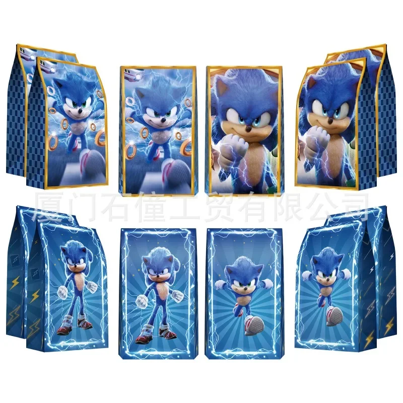12 шт. подарочная сумка Sonics новая креативная милый мультяшный узор мешок для