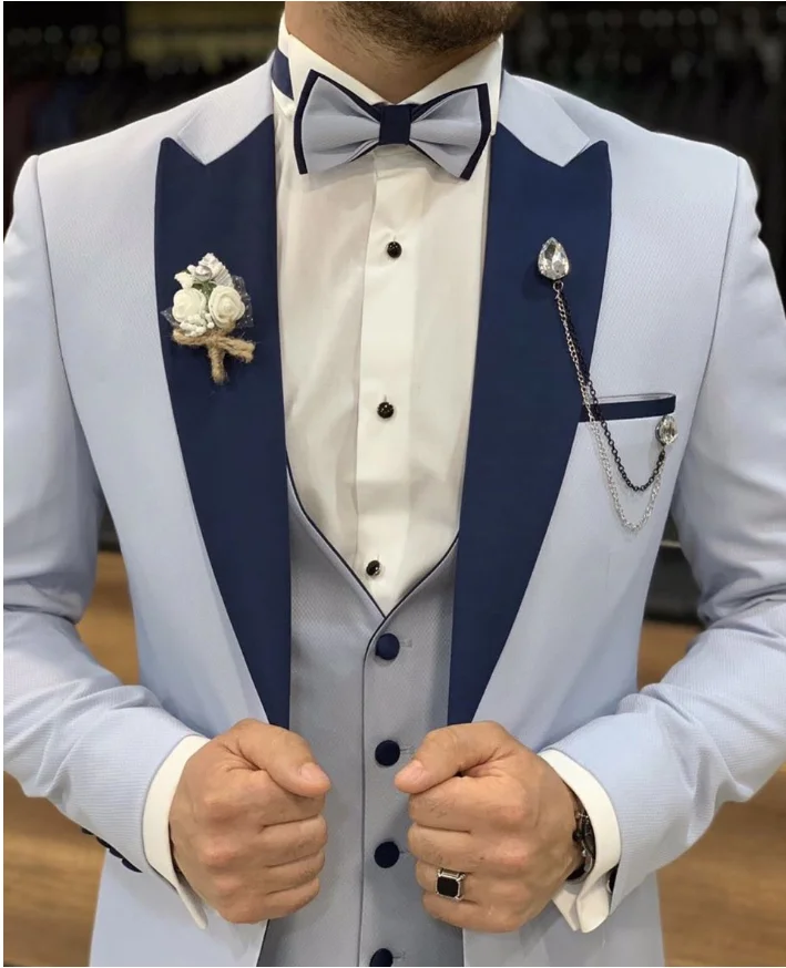 2022 High Quality Custom Made Single Breasted Man Suit Groom Tuxedo Costume Homme Three Pieces (Jacket+Pants+Vest+Tie)
2022 High Quality Custom Made Single Breasted Man Suit Groom Tuxedo Costume Homme Three Pieces (Jacket+Pants+Vest+Tie)