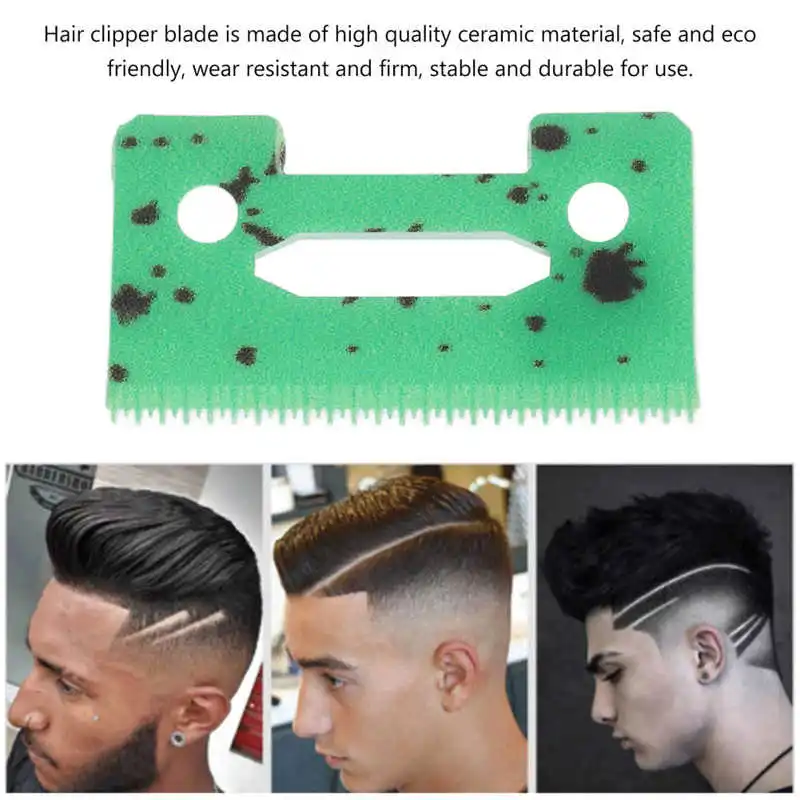 Hair Ceramic Clipper Blade Professional Home Ceramic Clipper Cutter Blade Replacement Accessory Green 
Hair Ceramic Clipper Blade Professional Home Ceramic Clipper Cutter Blade Replacement Accessory Green