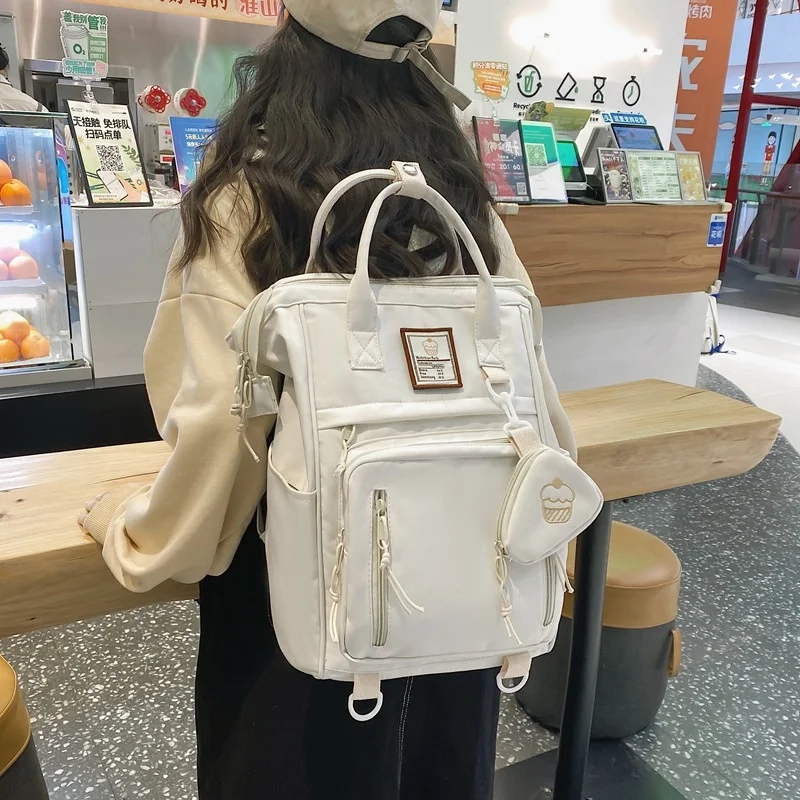 Women's Nylon Backpack Girls Laptop Backpack Korean Style Schoolgirl's Multifunctional High Quality Handbag School Bag
Women's Nylon Backpack Girls Laptop Backpack Korean Style Schoolgirl's Multifunctional High Quality Handbag School Bag