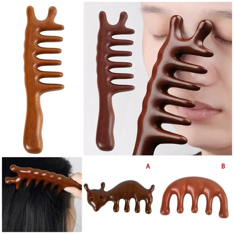 Массажная расческа из сандалового дерева, Антистатическая гладкая расческа для волос, щетка для волос из меридиана кожи головы, инструмент для укладки, Расческа с широкими зубьями для лечения древесины 
Массажная расческа из сандалового дерева, Антистатическая гладкая расческа для волос, щетка для волос из меридиана кожи головы, инструмент для укладки, Расческа с широкими зубьями для лечения древесины