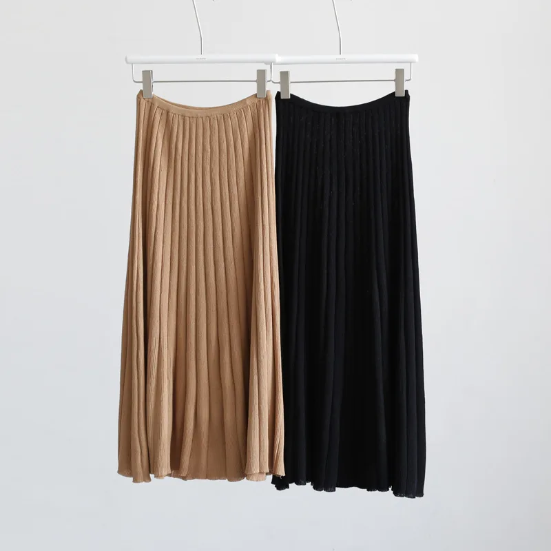 2023 Women's Knitted Expansion Pleated Skirt for Spring Summer A-line Solid Color Maxi Commuting Office Lady Style Long Skirts
2023 Women's Knitted Expansion Pleated Skirt for Spring Summer A-line Solid Color Maxi Commuting Office Lady Style Long Skirts