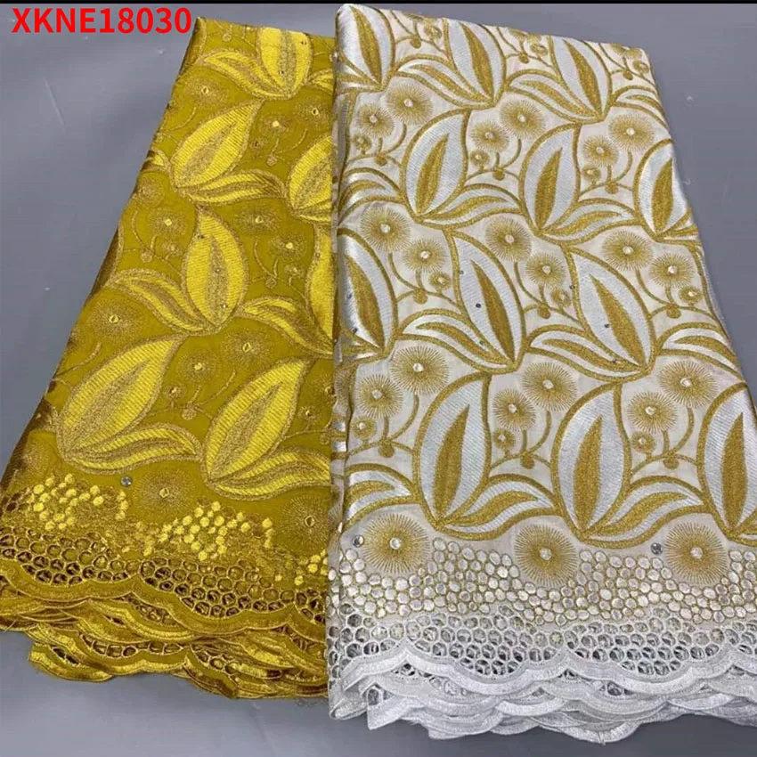 Wonderful Nigerian Fabric Selling 2.5+2.5 Cotton Swiss Lace In For Women Party Dress Sewing XKNE18030
Wonderful Nigerian Fabric Selling 2.5+2.5 Cotton Swiss Lace In For Women Party Dress Sewing XKNE18030