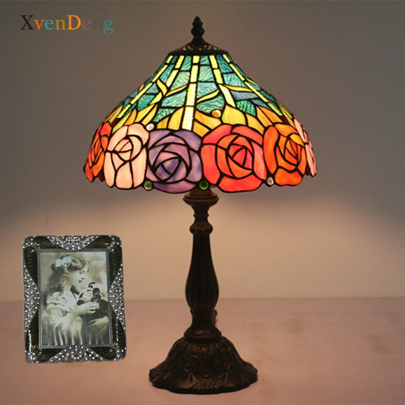 Tiffany Rose Glass Table Lamps For Bedroom Bedside Lamp Kitchen Bathroom Living Room Home Decor Desk Lamp Nordic Iron LED Lights
Tiffany Rose Glass Table Lamps For Bedroom Bedside Lamp Kitchen Bathroom Living Room Home Decor Desk Lamp Nordic Iron LED Lights