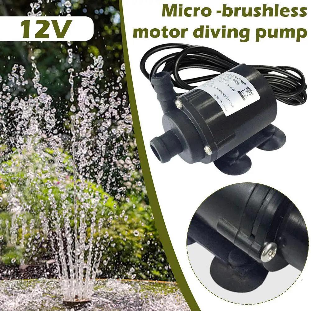240L/H Ultra-quiet 12V Home Portable Brushless Motor Submersible Water Pump For Cooling System Fountains Heater Mini Water Pump
240L/H Ultra-quiet 12V Home Portable Brushless Motor Submersible Water Pump For Cooling System Fountains Heater Mini Water Pump