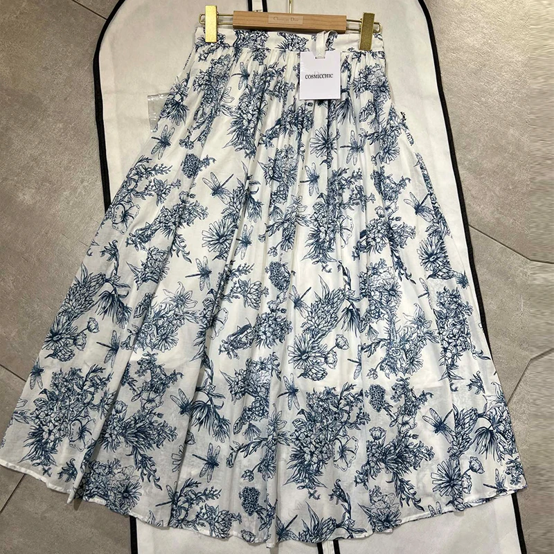 2023 Summer Elegent Printed Long Skirts Lady High Waist A-line Casual Skirt High-end Design Women Vacation Tourism Fashion Skirt
2023 Summer Elegent Printed Long Skirts Lady High Waist A-line Casual Skirt High-end Design Women Vacation Tourism Fashion Skirt