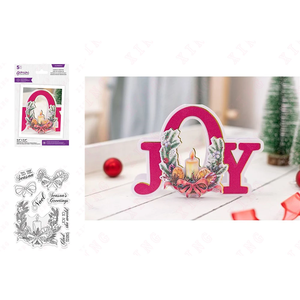 Candlelit Christmas Metal Cutting Dies Scrapbook Paper Decoration Embossing Template Diy Handmade Craft Reusable Silicone Stamps
Candlelit Christmas Metal Cutting Dies Scrapbook Paper Decoration Embossing Template Diy Handmade Craft Reusable Silicone Stamps