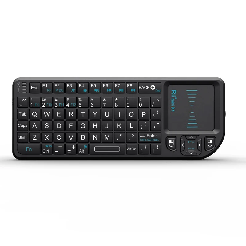 

Rii X1 2.4GHz black Mini Wireless Keyboard English/RU/ES/FR Keyboards With TouchPad For Android TV Box/PC/Laptop