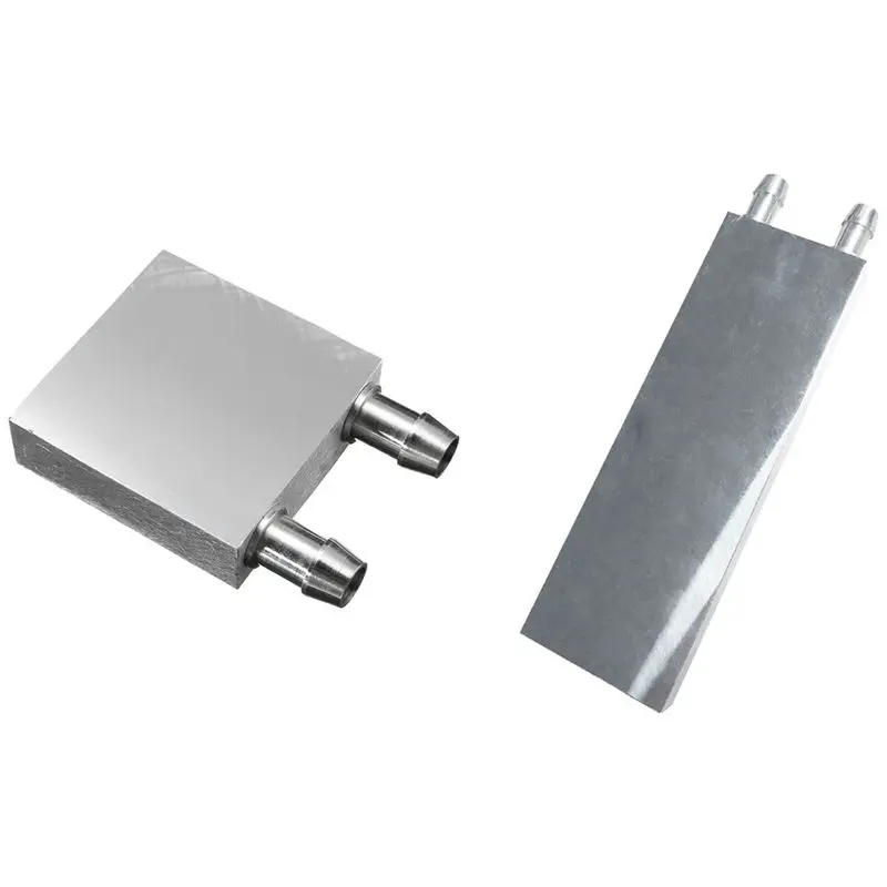 2 Pcs Primary Aluminum Alloy Water Cooling Block For Liquid Water Cooler Heat Sink System Silver 40X40mm & 40X120mm
2 Pcs Primary Aluminum Alloy Water Cooling Block For Liquid Water Cooler Heat Sink System Silver 40X40mm & 40X120mm