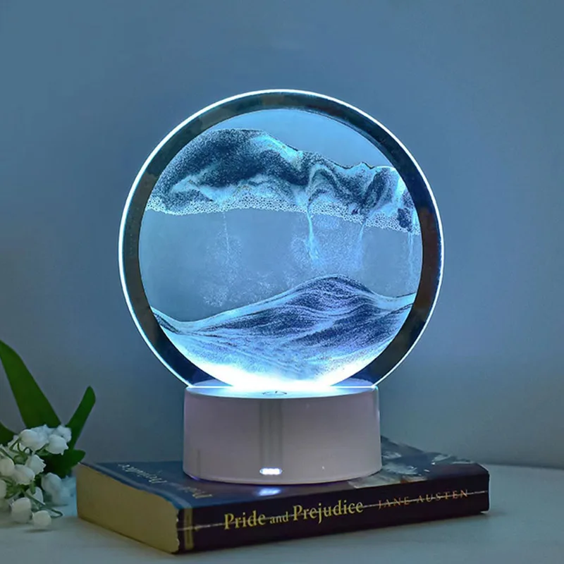 7 Color LED Quicksand Picture Moving Sand Touch Switch Light Sandscape Lamp Home Desktop Display Desk Decoration
7 Color LED Quicksand Picture Moving Sand Touch Switch Light Sandscape Lamp Home Desktop Display Desk Decoration
