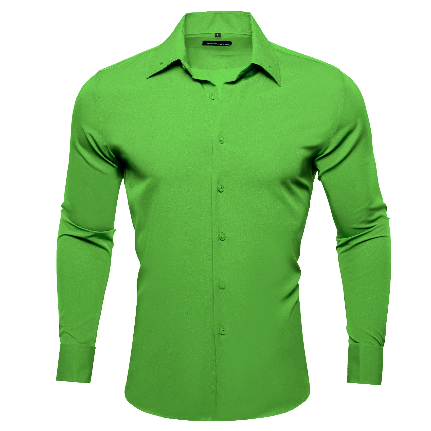 Classic Men Shirts Luxury Brand Leaf Green Solid Woven Long Sleeve Lapel Casual Fit Groom Wedding Business Barry.Wang CY-741
Classic Men Shirts Luxury Brand Leaf Green Solid Woven Long Sleeve Lapel Casual Fit Groom Wedding Business Barry.Wang CY-741