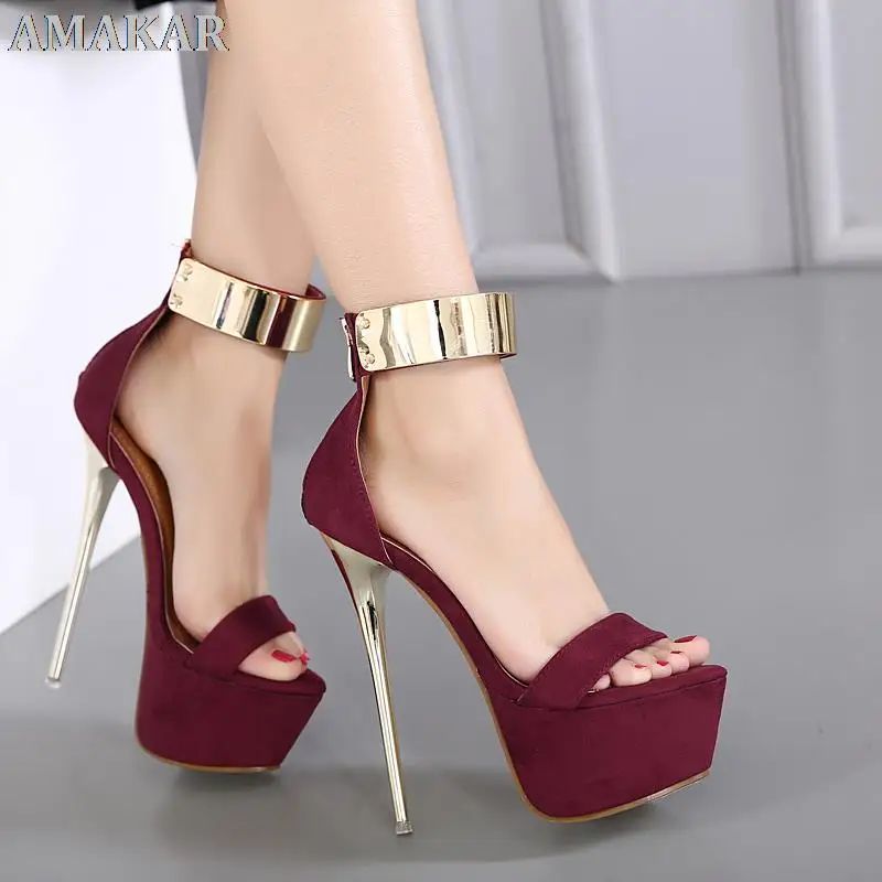 Sexy Ankle Strap Heels Platform Sandals Party Shoes For Women Wedding Pumps 16cm High Heels Sequined Gladiator Sandals Black
Sexy Ankle Strap Heels Platform Sandals Party Shoes For Women Wedding Pumps 16cm High Heels Sequined Gladiator Sandals Black