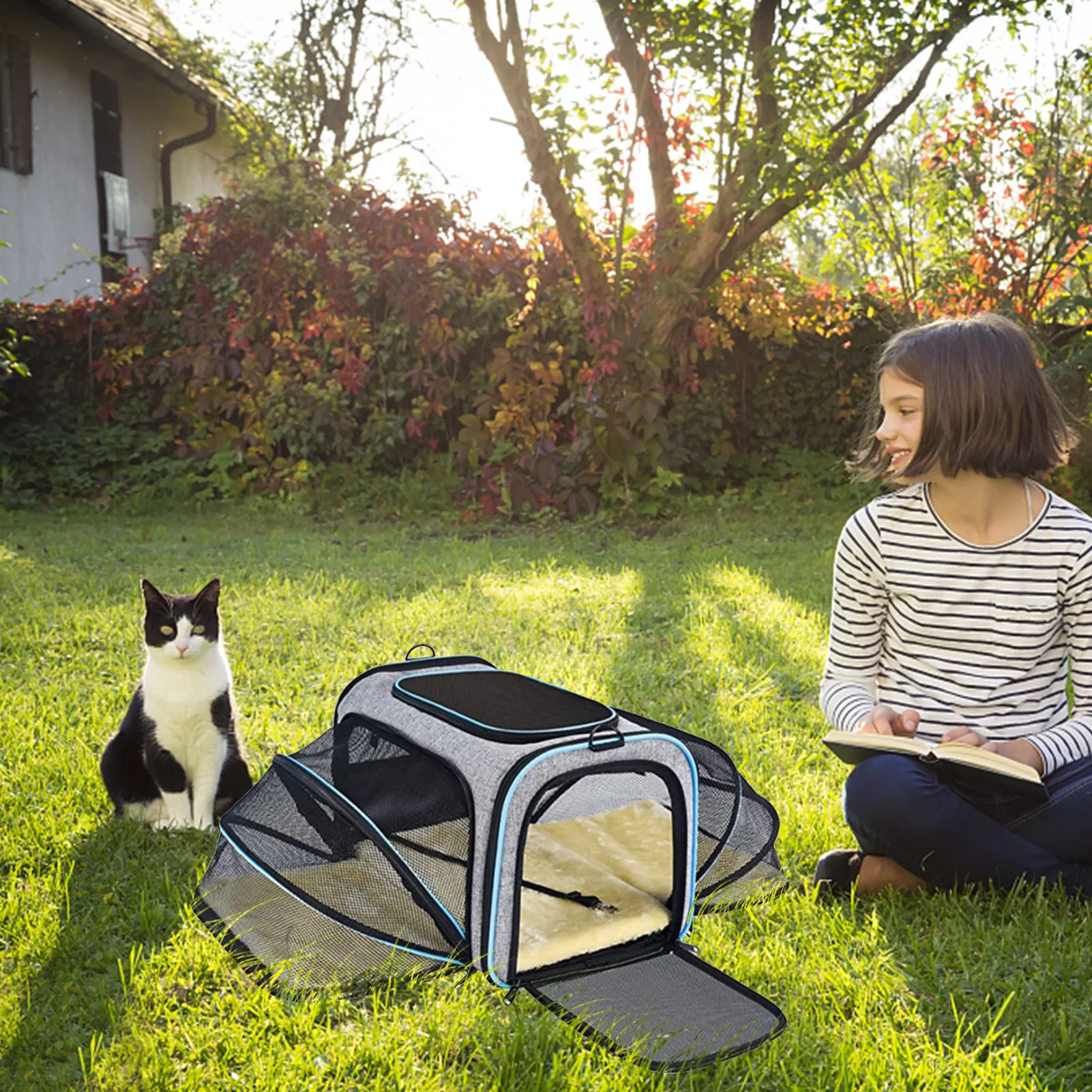 Pet Carrier For Cat Airline Approved Expandable Foldable Soft Dog Carrier 5 Open Doors Reflective Tapes Kitten Puppy Travel Bag
Pet Carrier For Cat Airline Approved Expandable Foldable Soft Dog Carrier 5 Open Doors Reflective Tapes Kitten Puppy Travel Bag