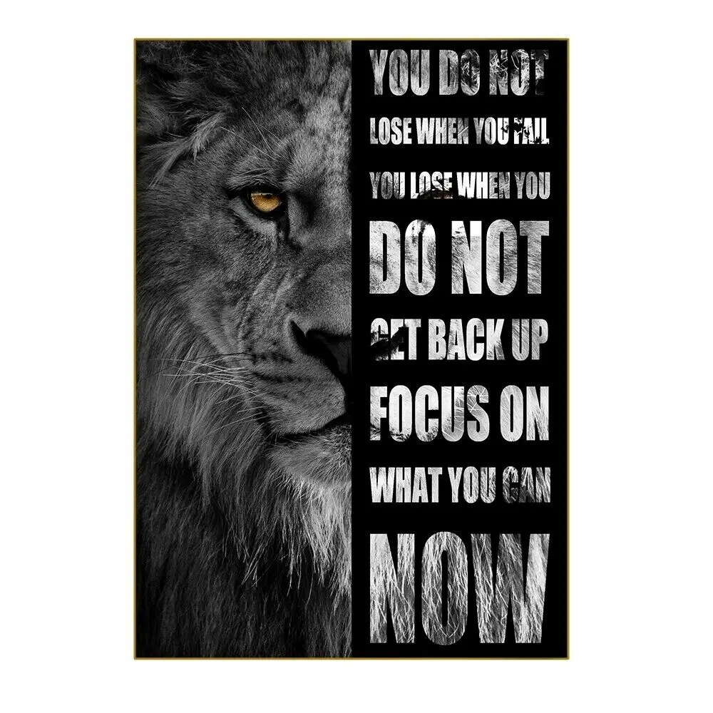Motivational Inspirational Quote Lion Art Picture Print Silk Poster Home Wall Decor
Motivational Inspirational Quote Lion Art Picture Print Silk Poster Home Wall Decor