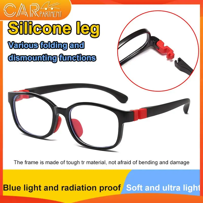

Детские очки для чтения Bluelight, прозрачные силиконовые аксессуары для защиты глаз от излучения, Tr90