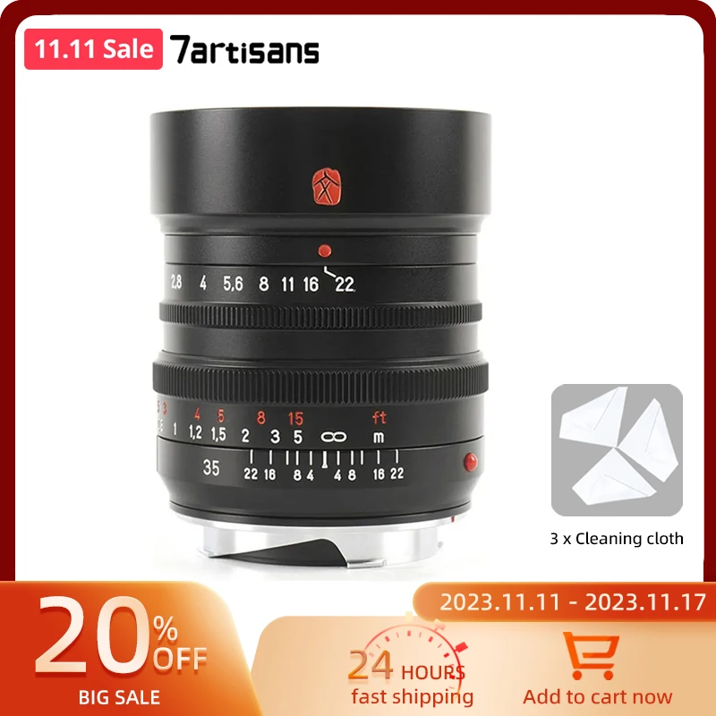 7artisans M35mm f1.4 Полнокадровый широкоугольный объектив с большой диафрагмой для камеры Leica M-mount M2 M3 M4 SL TL TL2
7artisans M35mm f1.4 Полнокадровый широкоугольный объектив с большой диафрагмой для камеры Leica M-mount M2 M3 M4 SL TL TL2