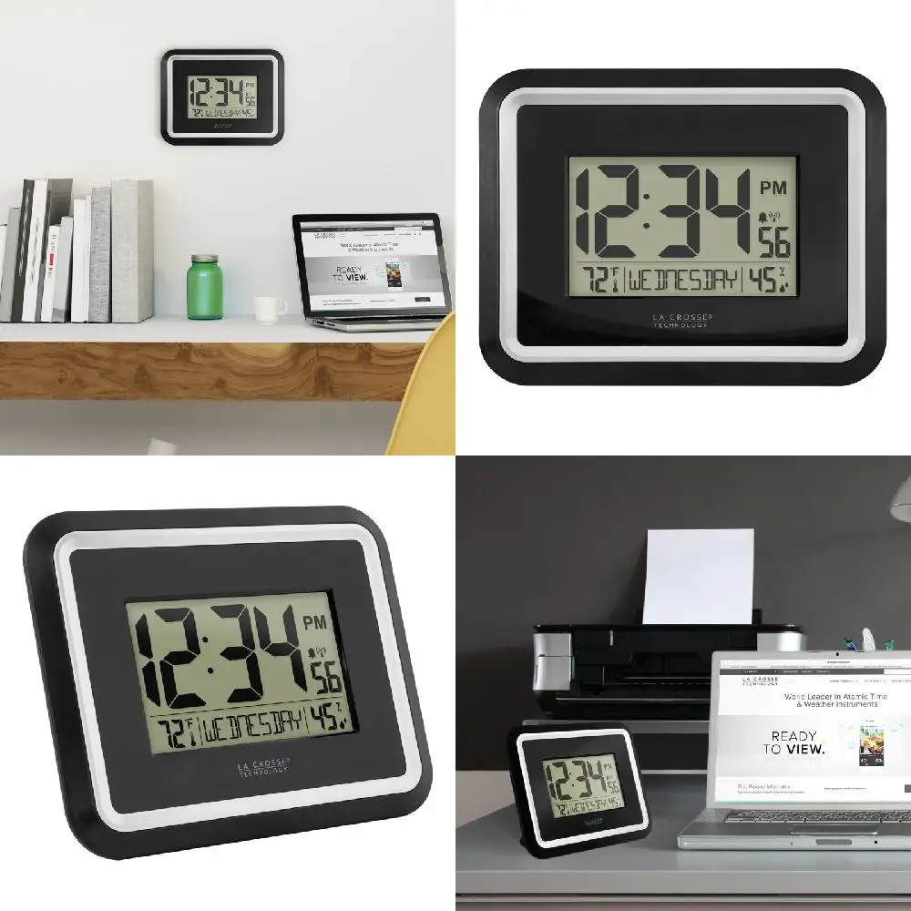 Gorgeous Atomic Digital Clock with Accurate Temperature & Calendar Display, BBB84022, Modern Design for Your Home Decor.
Gorgeous Atomic Digital Clock with Accurate Temperature & Calendar Display, BBB84022, Modern Design for Your Home Decor.