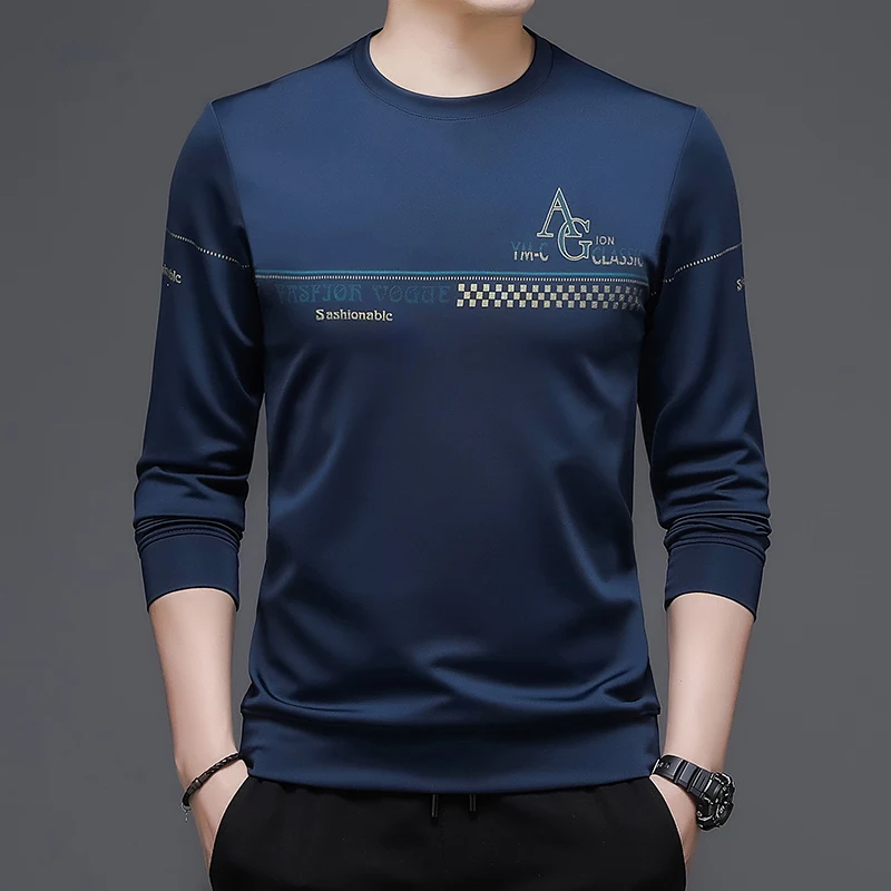 New Arrival T Shirt Men Clothes 2022 Autumn Long Sleeve O-Neck Tee Tops Fashion Smart Casual Anti-wrinkle T-Shirts Men
New Arrival T Shirt Men Clothes 2022 Autumn Long Sleeve O-Neck Tee Tops Fashion Smart Casual Anti-wrinkle T-Shirts Men