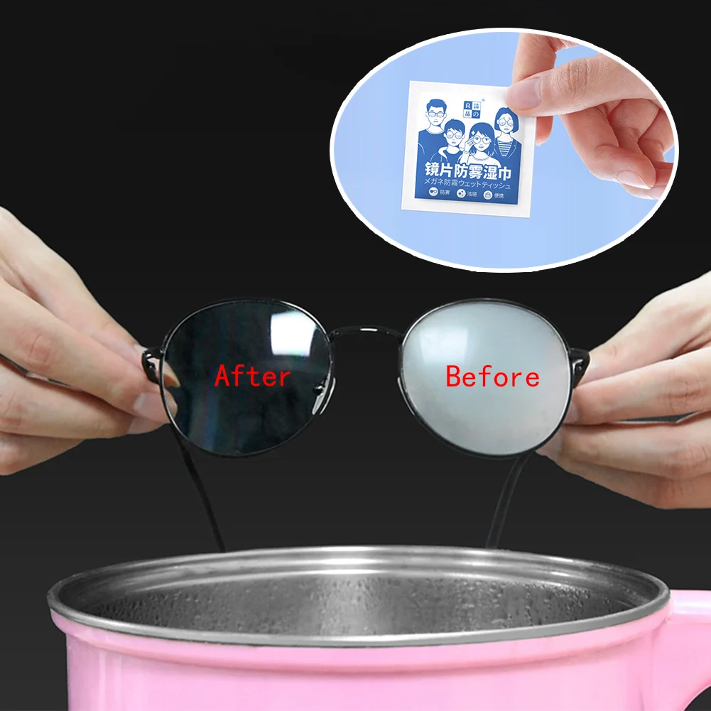 50Pcs Reuseable Anti-Fog Wipes Glasses Pre-moistened Antifog Lens Suede Defogger Eyeglass Wipe Prevent Fogging for Glasses Swim
50Pcs Reuseable Anti-Fog Wipes Glasses Pre-moistened Antifog Lens Suede Defogger Eyeglass Wipe Prevent Fogging for Glasses Swim