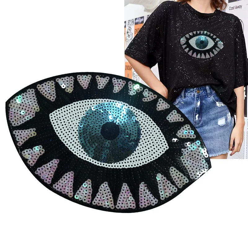 1pcs Sequins Eye Diy Clothing Stickers Sew Iron On Embroidered Applique Patch Handmade Repair Patches Bag Jacket Jeans
1pcs Sequins Eye Diy Clothing Stickers Sew Iron On Embroidered Applique Patch Handmade Repair Patches Bag Jacket Jeans