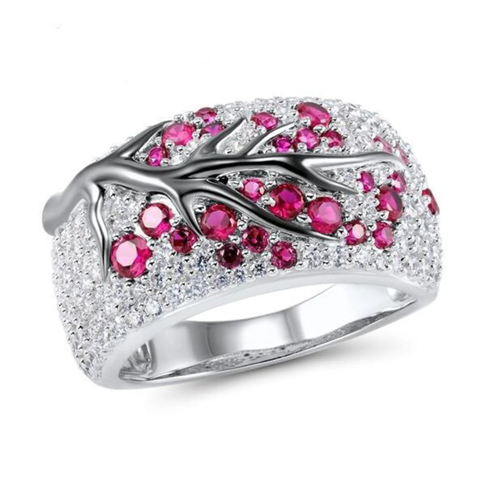 Silver-plated Ring Dichroic Branch Shape Jewelry Original Inlaid Zircon Ring Finger Decoration For Women
Silver-plated Ring Dichroic Branch Shape Jewelry Original Inlaid Zircon Ring Finger Decoration For Women