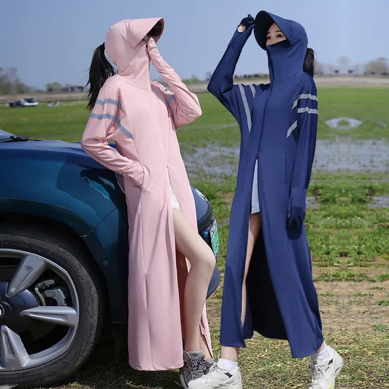 Sun Protection Clothing Women UPF50+ Full Body Coverage Skin Jacket Long Coat Reflective Strip Travel Tent Camping Wilderness
Sun Protection Clothing Women UPF50+ Full Body Coverage Skin Jacket Long Coat Reflective Strip Travel Tent Camping Wilderness