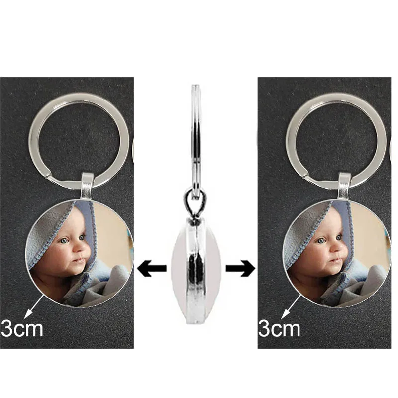 3cm Double Sided Personality Pendant Baby Custom Keychain Photo Mom Dad Grandparent Parents Favorite Gift for Family
3cm Double Sided Personality Pendant Baby Custom Keychain Photo Mom Dad Grandparent Parents Favorite Gift for Family