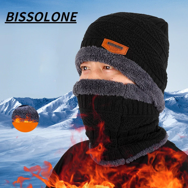 BISSOLONE Windproof Scarf Winter New Men and Women Hat Wool Hat Winter Hat Hot Sale Beanie Hat Hooded Scarf Earflap Knit Cap
BISSOLONE Windproof Scarf Winter New Men and Women Hat Wool Hat Winter Hat Hot Sale Beanie Hat Hooded Scarf Earflap Knit Cap