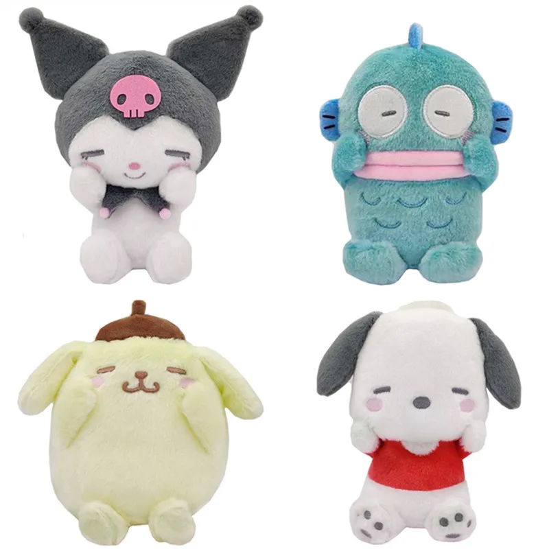 

Kawaii Plush Stuff Anime Plushie Cute Keychain Key Chain Squinting Pochacco Dog Plush Toy Kids Toys for Girls Birthday Gifts