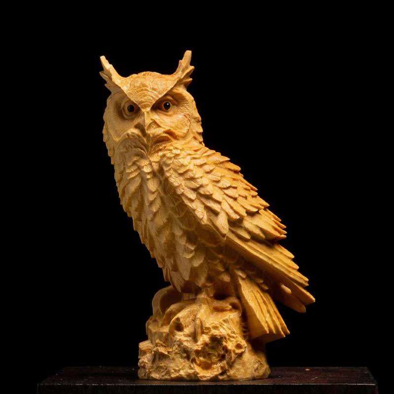 Statues Owl Figurines Solid Wood Animal Art Sculpture Decor Carving Craft Home Decoration Accessories Living Room Ornaments
Statues Owl Figurines Solid Wood Animal Art Sculpture Decor Carving Craft Home Decoration Accessories Living Room Ornaments