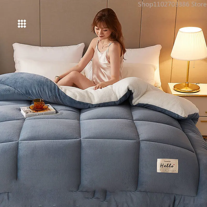 Super Warm Snow Velvet Quilt Winter Luxury Quilt Double-Sided Blanket Thickened Autumn And Winter Quilt Thickened lamb velvet
Super Warm Snow Velvet Quilt Winter Luxury Quilt Double-Sided Blanket Thickened Autumn And Winter Quilt Thickened lamb velvet