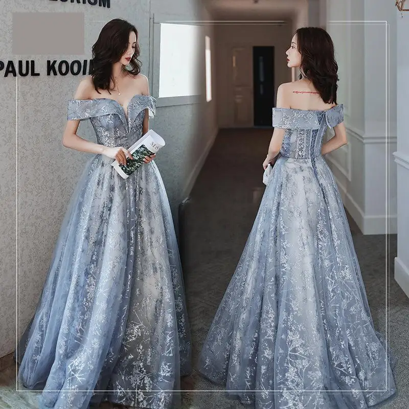 Sexy Deep V-neck Grey Evening Dress Fashion Off The Shoulder Illusion Robe De Soiree Shiny Sleeveless Floor-length Evening Gown
Sexy Deep V-neck Grey Evening Dress Fashion Off The Shoulder Illusion Robe De Soiree Shiny Sleeveless Floor-length Evening Gown