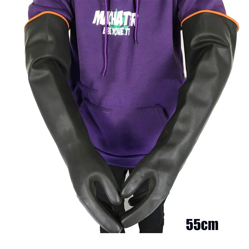 3 Pairs 35/55cm Long Chemical Resistant Rubber Gloves Cleaning Protective Safety Work Heavy Duty Industrial Latex Gloves Thicker
3 Pairs 35/55cm Long Chemical Resistant Rubber Gloves Cleaning Protective Safety Work Heavy Duty Industrial Latex Gloves Thicker