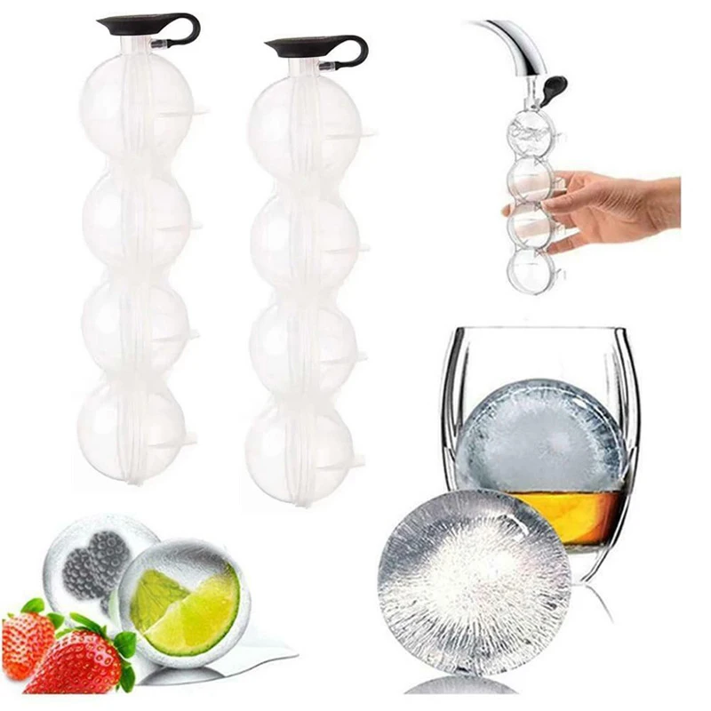 Summer Ice Ball Maker Round 4 Cavity Ice Cube Shape Mould Plastic Whiskey Ice Cube Tray For Kitchen Bar Gadgets Cocktail Tool
Summer Ice Ball Maker Round 4 Cavity Ice Cube Shape Mould Plastic Whiskey Ice Cube Tray For Kitchen Bar Gadgets Cocktail Tool