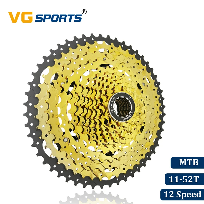 VG спортивный горный велосипед MTB кассета 12 Скоростей 12 Velocidade 12 S 52T запчасти для велосипеда Золотая Звездочка свободного колеса Cdg Cog 726g
VG спортивный горный велосипед MTB кассета 12 Скоростей 12 Velocidade 12 S 52T запчасти для велосипеда Золотая Звездочка свободного колеса Cdg Cog 726g